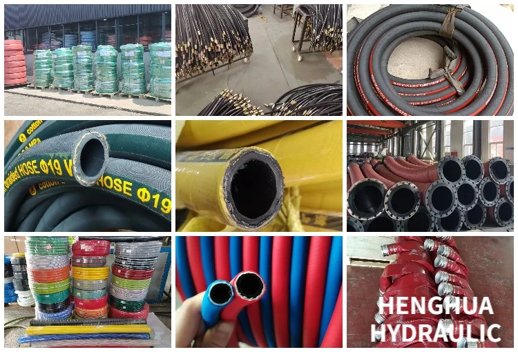 Super Long Service Life Air Oil Water Gas Fuel Hose Excavator Hydraulic Rubber Hose Pipes High Pressure Flexible Hoses Assembly