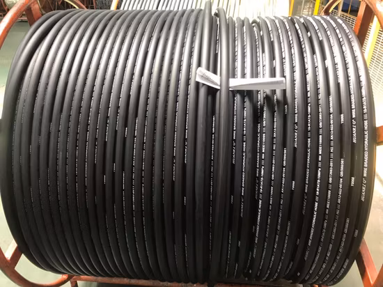 Manguera hidráulica de caucho flexible En853 1sn 2sn fabricada en China con piezas hidráulicas de alta calidad